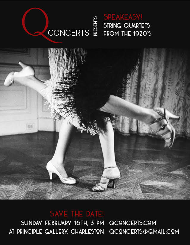 1920s speakeasy concert invitation flyer