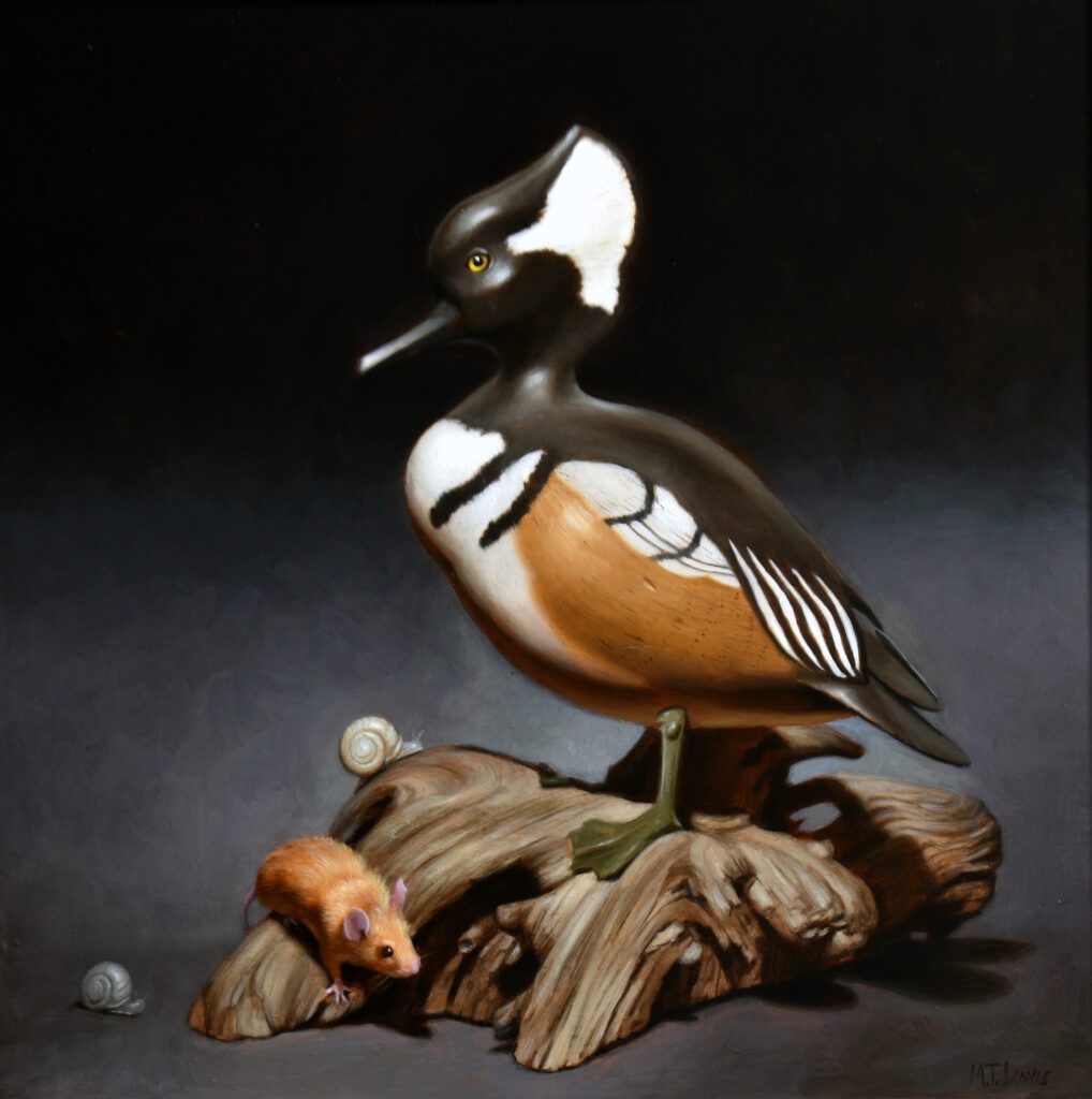 Bird and mouse with snails