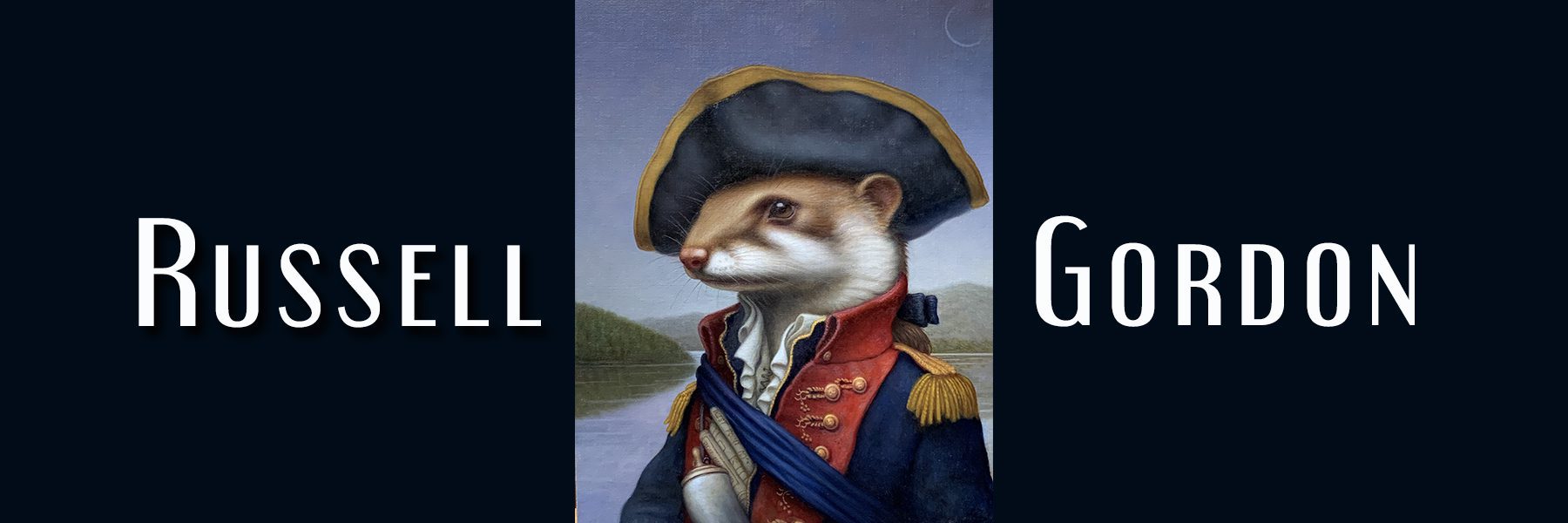 Ferret in naval uniform portrait