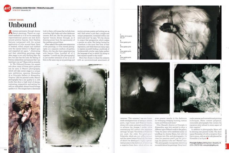 Magazine article about artistic photography