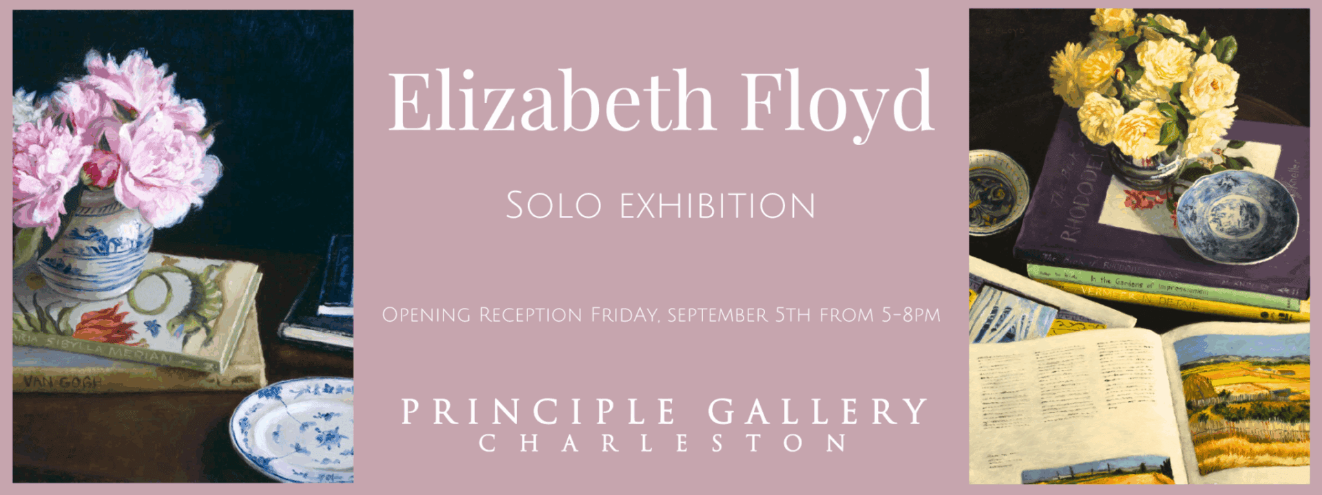 Invitation to art exhibition event